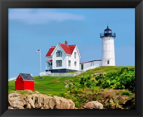 Framed Nubble House I Print