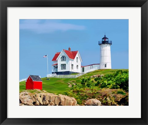 Framed Nubble House I Print