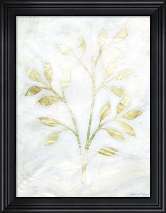 Framed Breezy Fronds II Print