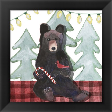 Framed Very Beary Christmas I Print