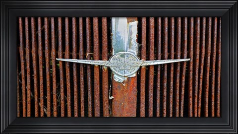 Framed Car Graveyard I Print
