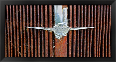 Framed Car Graveyard I Print