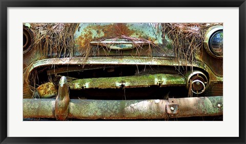 Framed Car Graveyard V Print