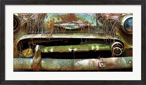 Framed Car Graveyard V Print