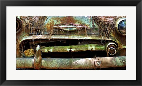 Framed Car Graveyard V Print