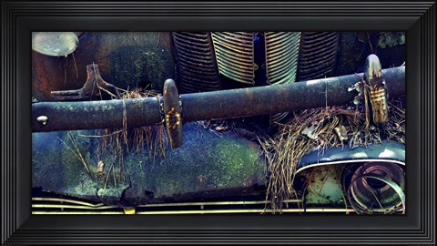 Framed Car Graveyard X Print
