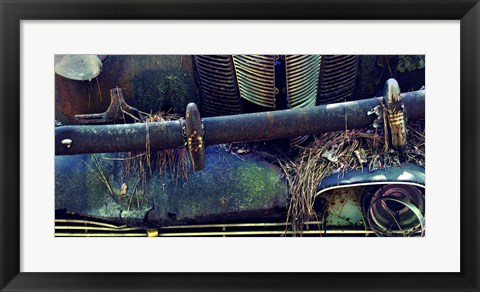 Framed Car Graveyard X Print