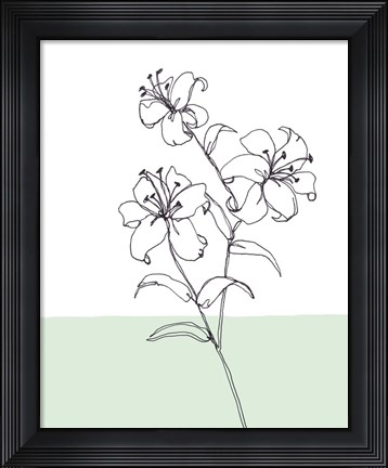 Framed Sweet Stems II Print
