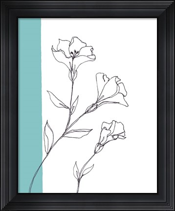 Framed Sweet Stems III Print