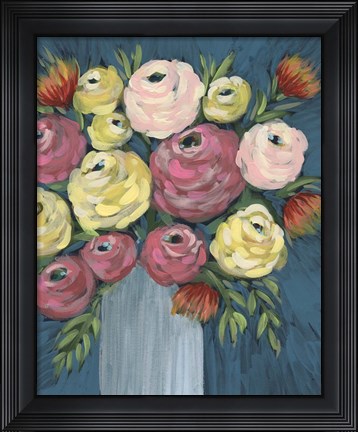 Framed Loose Floral I Print