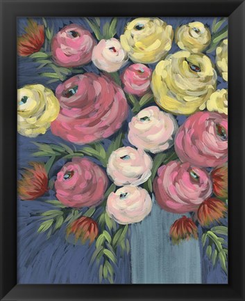 Framed Loose Floral II Print