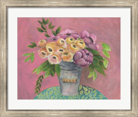 Framed Sunny Bouquet I Print