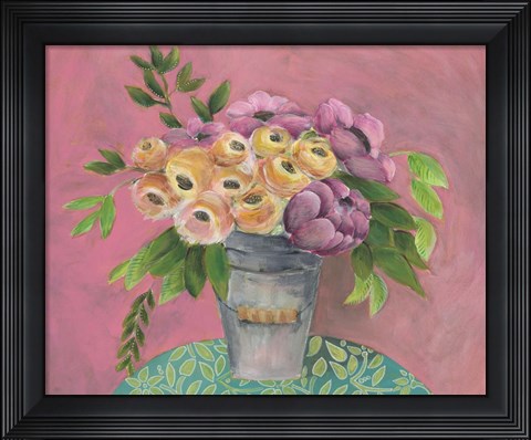Framed Sunny Bouquet I Print