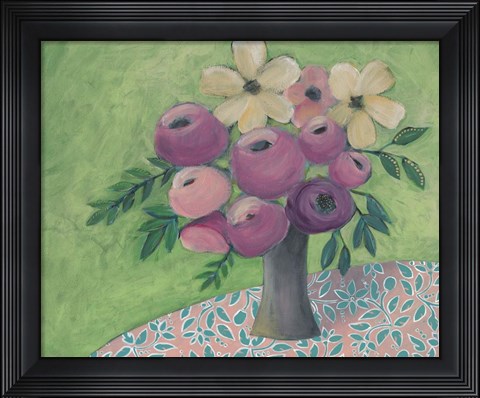 Framed Sunny Bouquet II Print