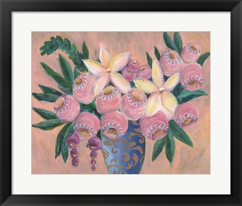 Framed Floral Dujour I Print