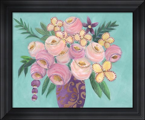 Framed Floral Dujour II Print