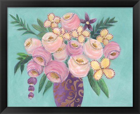 Framed Floral Dujour II Print