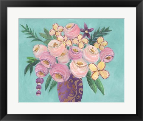 Framed Floral Dujour II Print