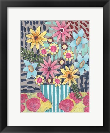 Framed Floral Surprise I Print