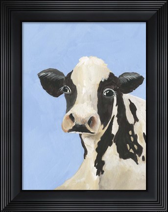 Framed Cow-don Bleu III Print