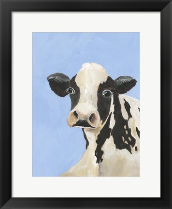 Framed Cow-don Bleu III Print