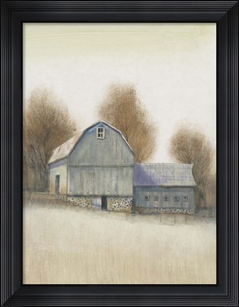 Framed Barn Side I Print