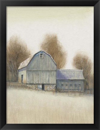 Framed Barn Side I Print