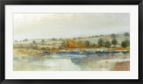 Framed River Bank I Print