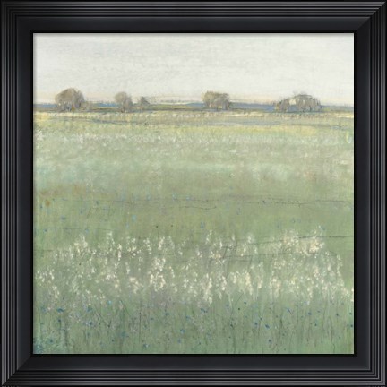 Framed Green Meadow II Print