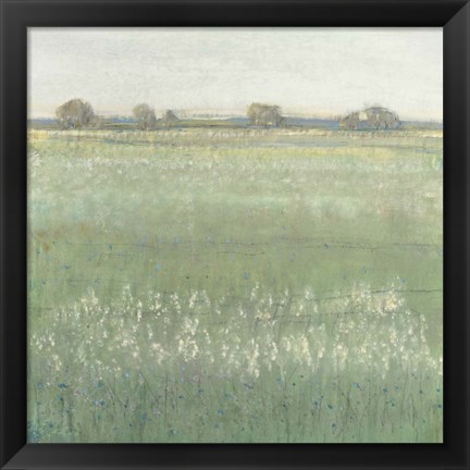 Framed Green Meadow II Print