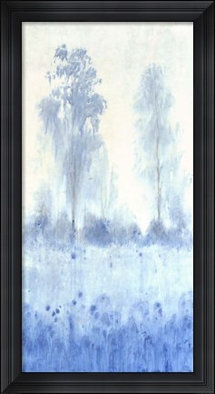 Framed Blue Focus I Print