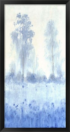 Framed Blue Focus I Print
