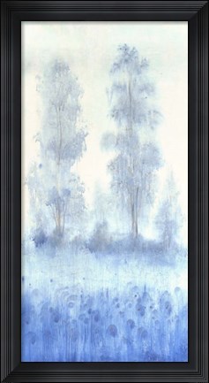 Framed Blue Focus II Print