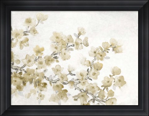 Framed Neutral Cherry Blossom Composition II Print