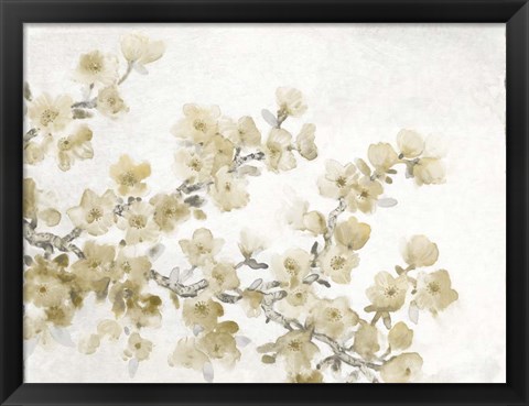 Framed Neutral Cherry Blossom Composition II Print