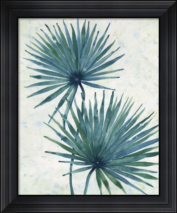 Framed Palm Leaves I Print