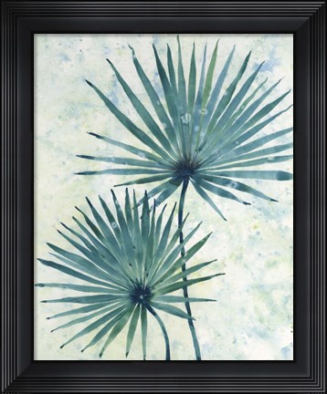 Framed Palm Leaves II Print