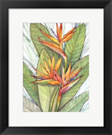 Framed Tropical Botanical Paradise I Print