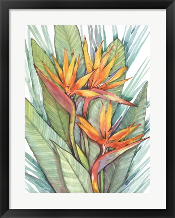 Framed Tropical Botanical Paradise II Print