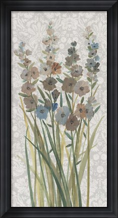 Framed Patch of Wildflowers III Print