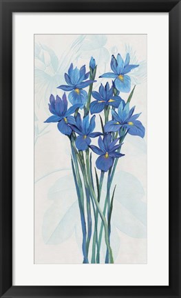 Framed Blue Iris Panel II Print