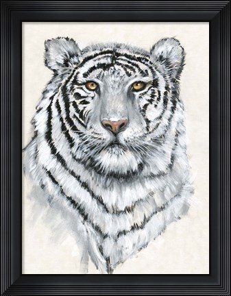 Framed White Tiger II Print