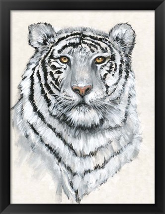 Framed White Tiger II Print