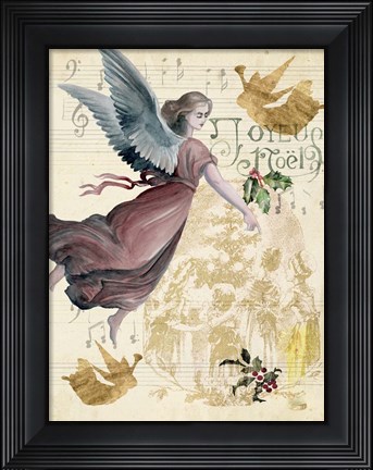 Framed Christmas Greetings II Print