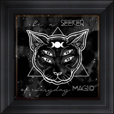 Framed Mystical Cat II Print