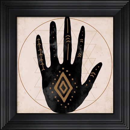 Framed Illuminated Palm II Print