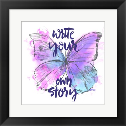 Framed Butterfly Dreams II Print