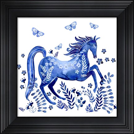 Framed Run Wild &amp; Free I Print