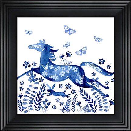 Framed Run Wild &amp; Free II Print