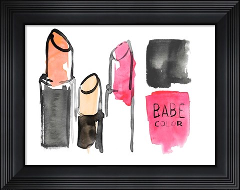 Framed Rose Parfum II Print